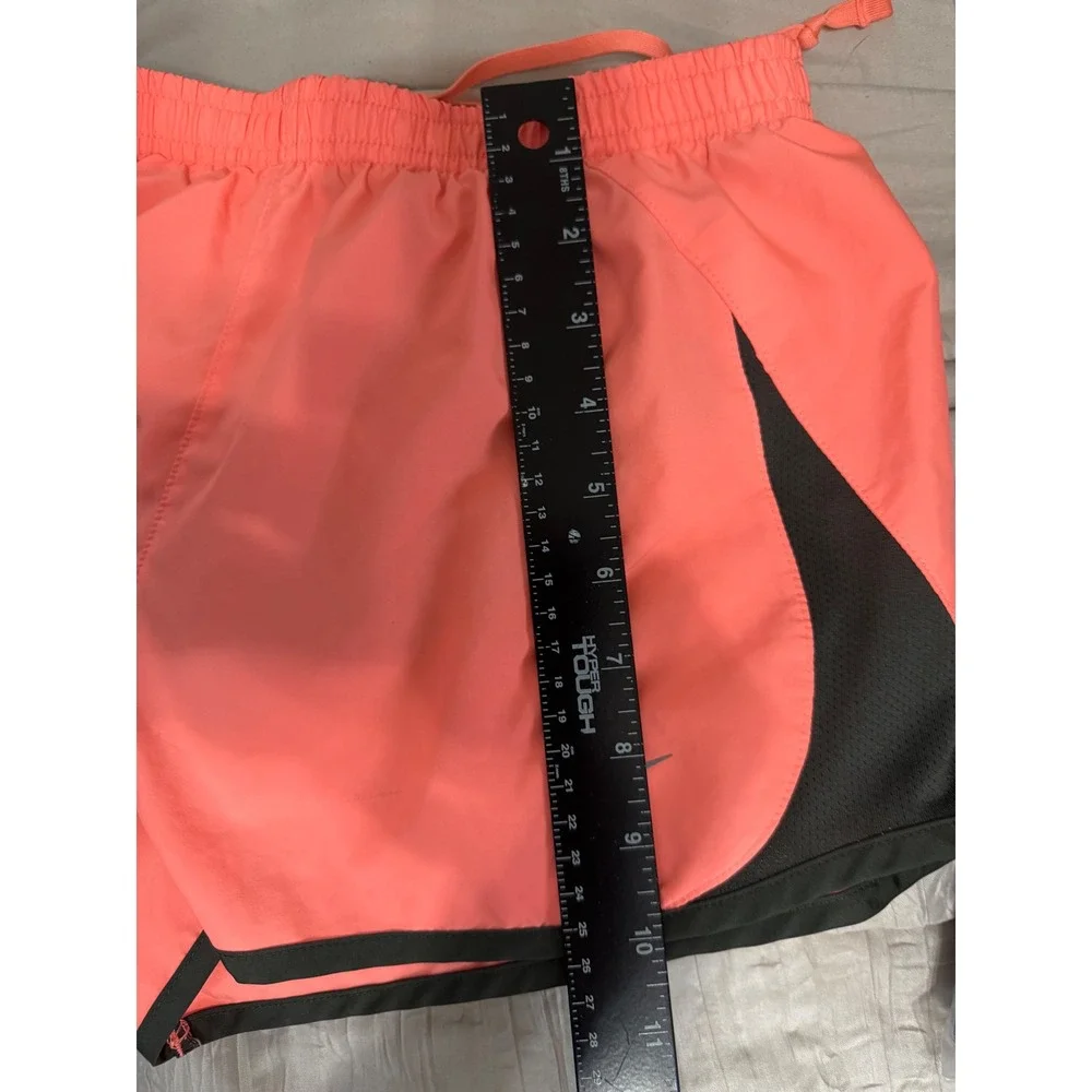 Nike Tempo Running Shorts Womens Small Coral Pink Grey Mesh Athletic Gym Workout